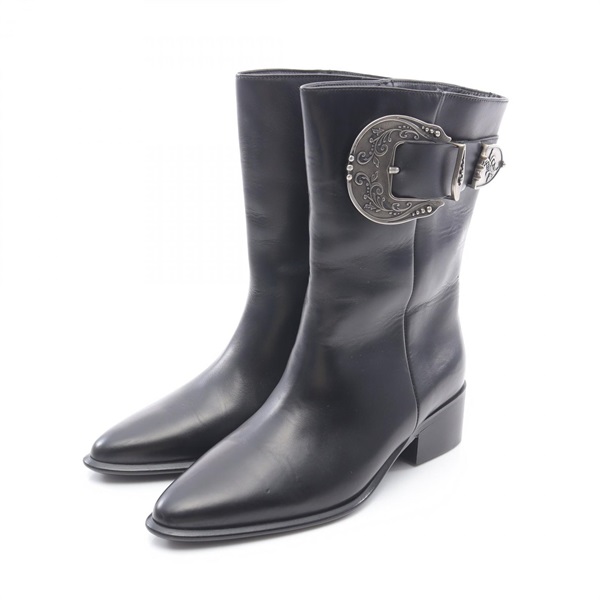 LOEWE Anagram Boots leather Black #36 Used Women