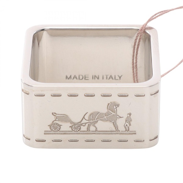 HERMES Bolduc 90 Scarf ring holder square metal Women