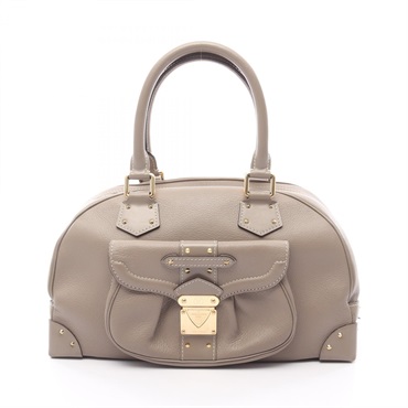 LOUIS VUITTON Superbe Handbag M91899 Suhali leather verone beige Used Women