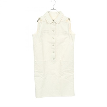 CHANEL COCO Mark 32 RUE CAMBON Button Denim Dress #42 P60799V45888 cotton Used