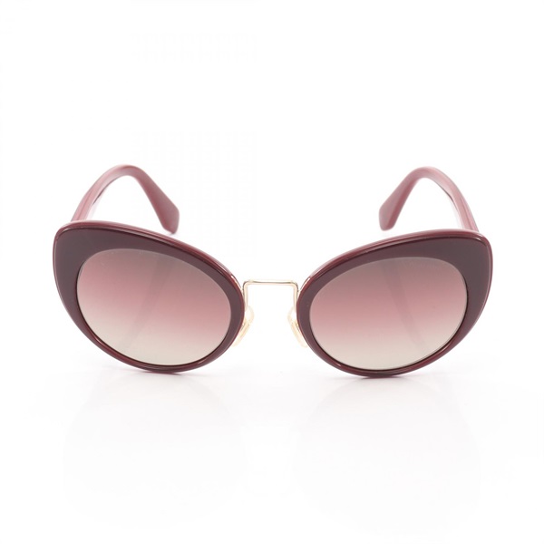 Miu Miu Sunglasses eyewear Plastic Bordeaux Used Women