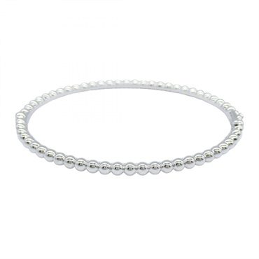 Van Cleef & Arpels Perlee Bracelet L VCAR095W00 18KWG White Gold Used Women