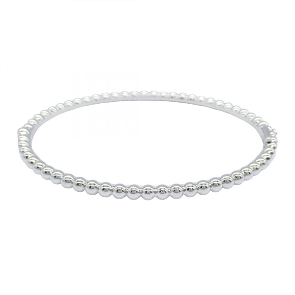 Van Cleef & Arpels Perlee Bracelet L VCAR095W00 18KWG White Gold Used Women