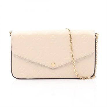 LOUIS VUITTON Felicie Pochette Chain Shoulder Bag M82363 Monogram Empreinte LV