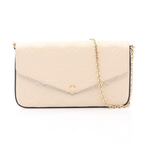 LOUIS VUITTON Felicie Pochette Chain Shoulder Bag M82363 Monogram Empreinte LV