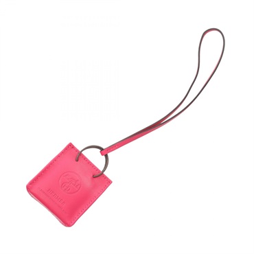 HERMES Sac Orange bag charm Y Agneau milo leather Rose mexico Used Women