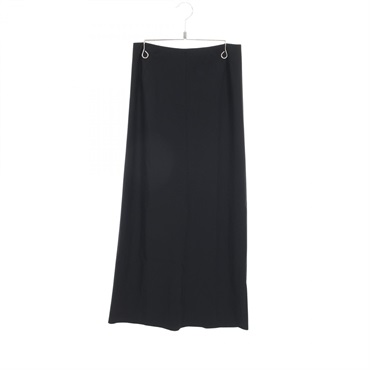 CHANEL long Skirt P13790V07799 wool Black Used Women #36