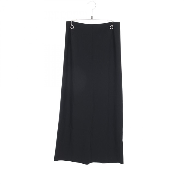 CHANEL long Skirt P13790V07799 wool Black Used Women #36