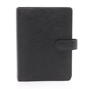 LOUIS VUITTON Agenda MM Notebook cover R20202 Epi leather Black Used unisex LV