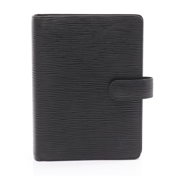 LOUIS VUITTON Agenda MM Notebook cover R20202 Epi leather Black Used unisex LV