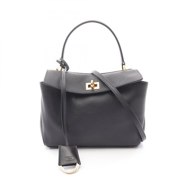 BALENCIAGA Rodeo Mini Shoulder Handbag 7954562AA4V1000 leather Black Used Women