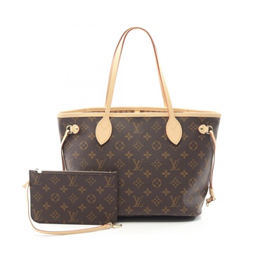 LOUIS VUITTON Neverfull PM Tote shoulder Bag M46979 Monogram leather Brown LV