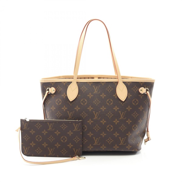 LOUIS VUITTON Neverfull PM Tote shoulder Bag M46979 Monogram leather Brown LV
