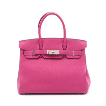 HERMES Birkin 30 Handbag C Togo leather Rose purple Used Women SHW