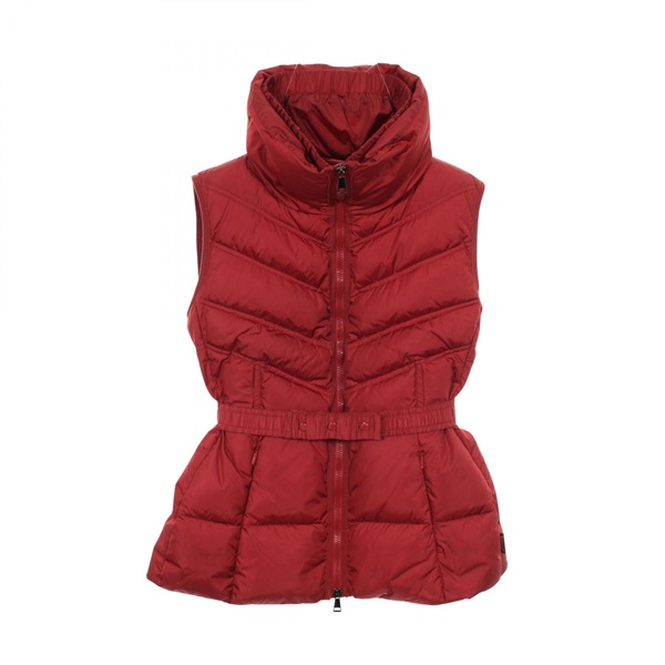 MONCLER AIGLE Sleeeveless Down vest jacket coat Nylon Red Used Women size 2