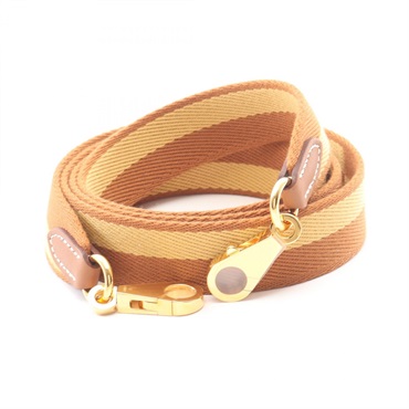 HERMES Bandouliere Sangle Casaque Shoulder strap K Swift leather canvas GHW