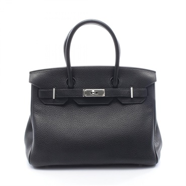 HERMES Birkin 30 Handbag T Togo leather  Black Used Women SHW