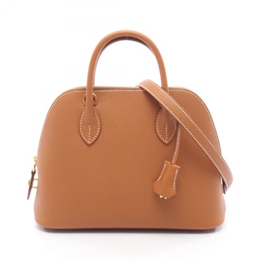 HERMES Bolide 1923 25 shoulder Handbag K Epsom Gold Used GHW women