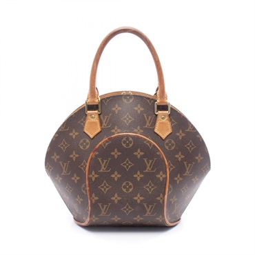 LOUIS VUITTON Ellipse PM Handbag M51127 Monogram canvas leather Brown Used Women