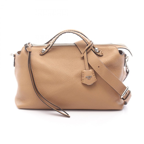 FENDI By the Way Selleria Large shoulder Handbag 8BL156ASU2F0EMR leather camel