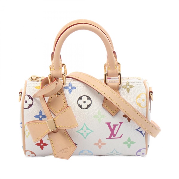 LOUIS VUITTON LV TM Nano Speedy Crosssbody Handbag M13391 Monogram Multicolor