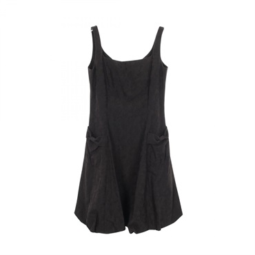 FOXEY Cami short Dress 4024991 cotton Fabric polyester Black Used Women #40