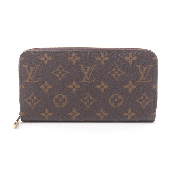 LOUIS VUITTON Zippy around long wallet M42616 Monogram canvas Brown Used unisex
