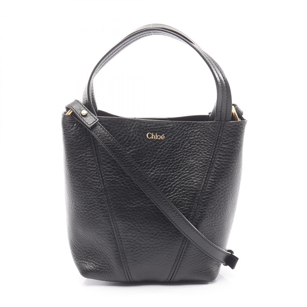Chloe SPIN Small Shoulder Crossbody Handbag CH25SS812N84 leather Black Used