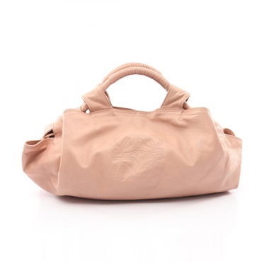 LOEWE Nappa Aire Handbag leather Pink GHW Used Women