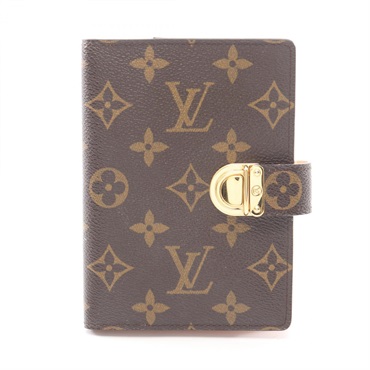 LOUIS VUITTON Koala Agenda PM Notebook Cover R21013 Monogram canvas Rose Used LV