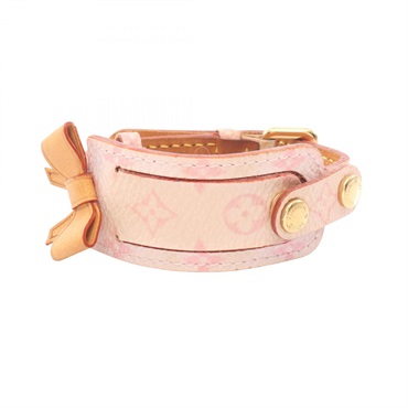 Bracelet Porte-Adresse Bracelet Bangle M92576 Monogram Cherry Blossom Rose Used