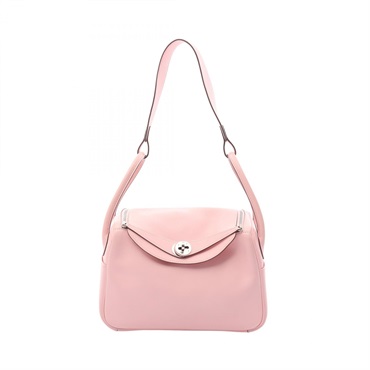 HERMES Lindy 26 Shoulder Handbag Swift leather Pink Rose sakura SHW Used Women X
