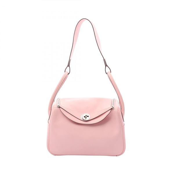 HERMES Lindy 26 Shoulder Handbag Swift leather Pink Rose sakura SHW Used Women X