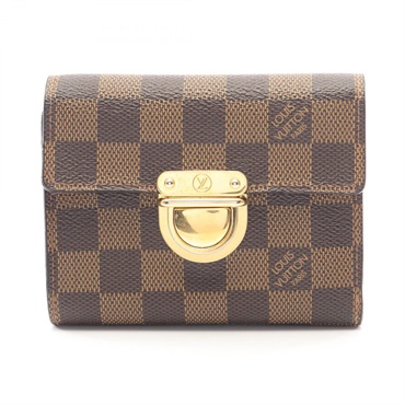 LOUIS VUITTON Portefeuille Koala Tri-fold wallet N60005 Damier canvas Ebene Used