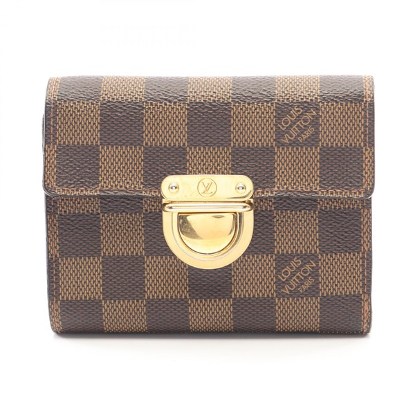 LOUIS VUITTON Portefeuille Koala Tri-fold wallet N60005 Damier canvas Ebene Used