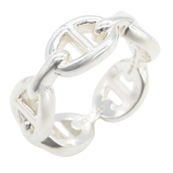 HERMES Chaine dancre Enchainee PM Ring Silver925 Used Women US size 5.5 #51