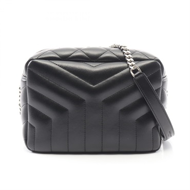 SAINT LAURENT PARIS Lulu chain Shoulder crossbody Bag 574102 leather Black Used