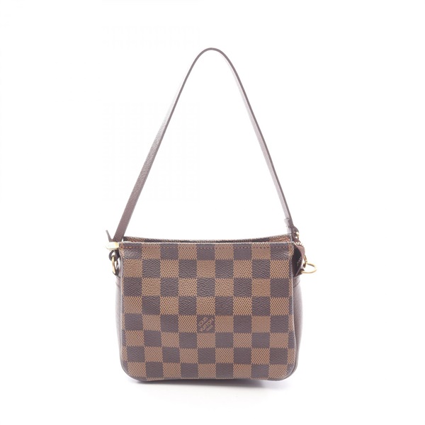 LOUIS VUITTON Trousse makeup pouch purse Handbag N51982 Damier leather Ebene LV