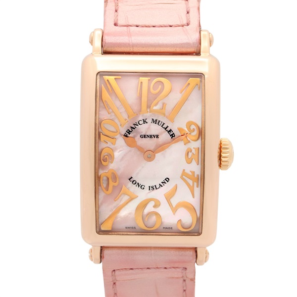 FRANCK MULLER Long Island Relief Wrist Watch 902QZRELMOP Quartz K18PG Croco Used