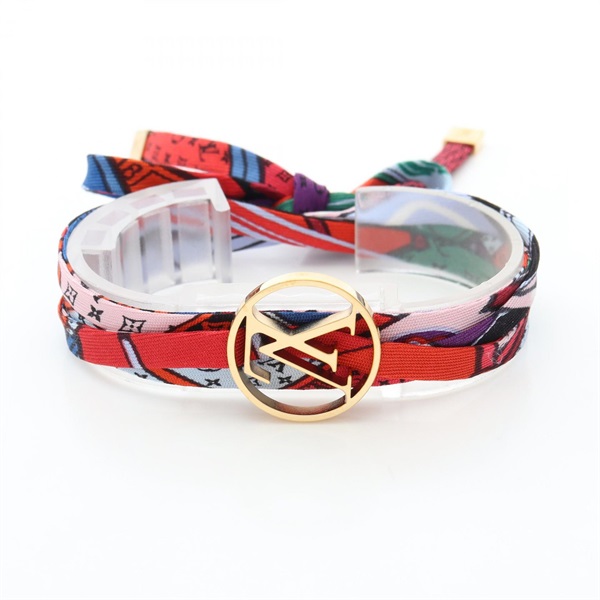 LOUIS VUITTON Be Mindful Circle Bracelet Gold Plated Multicolor Used Women