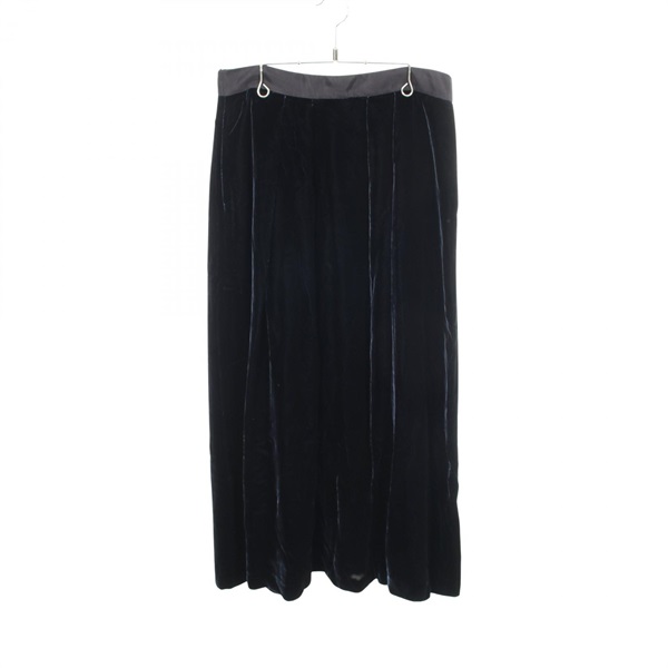Emporio Armani Velor skirt Viscose Navy #44 Used Women