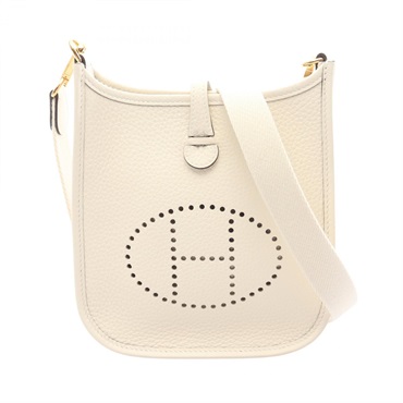 HERMES Evelyne Amazon TPM Shoulder crossbody Bag K Taurillon Clemence creme GHW