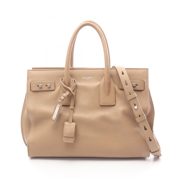 SAINT LAURENT PARIS Sac de Jour Souple crossbody Tote Bag 464960 leather beige