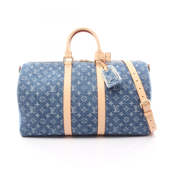 LOUIS VUITTON Keepall Bandouliere 45 shoulder hand bag M27943 Monogram denim LV