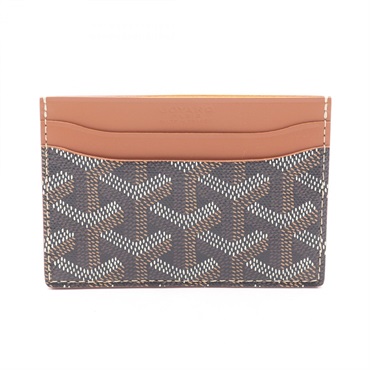 GOYARD Saint-Sulpice Card Case holder STSULPPMLTY01CL03X canvas leather Black