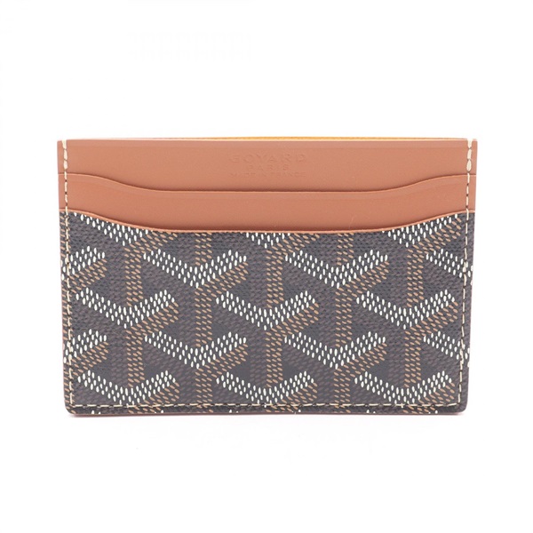 GOYARD Saint-Sulpice Card Case holder STSULPPMLTY01CL03X canvas leather Black