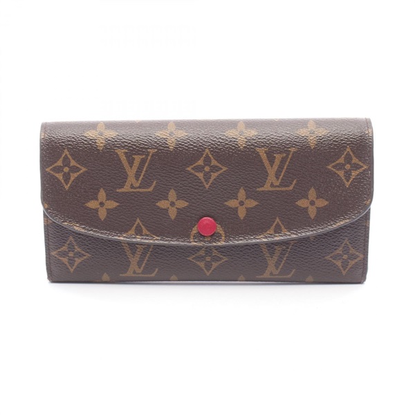 LOUIS VUITTON Portefeuille Emilie Bifold purse long wallet M60697 Monogram LV