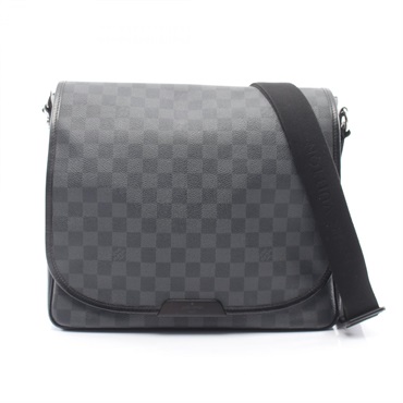 LOUIS VUITTON Daniel MM Shoulder messenger Bag N58029 Damier graphite black LV