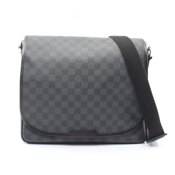 LOUIS VUITTON Daniel MM Shoulder messenger Bag N58029 Damier graphite black LV