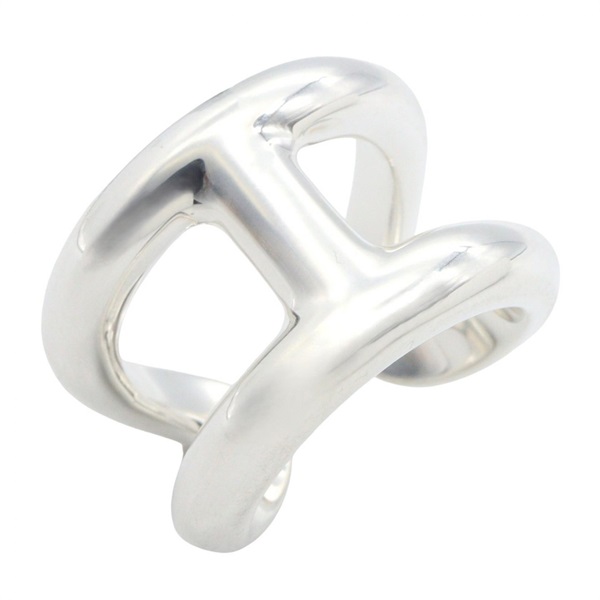 HERMES Osmoz GM Ring Silver925 Silver Used women US size 7 #55